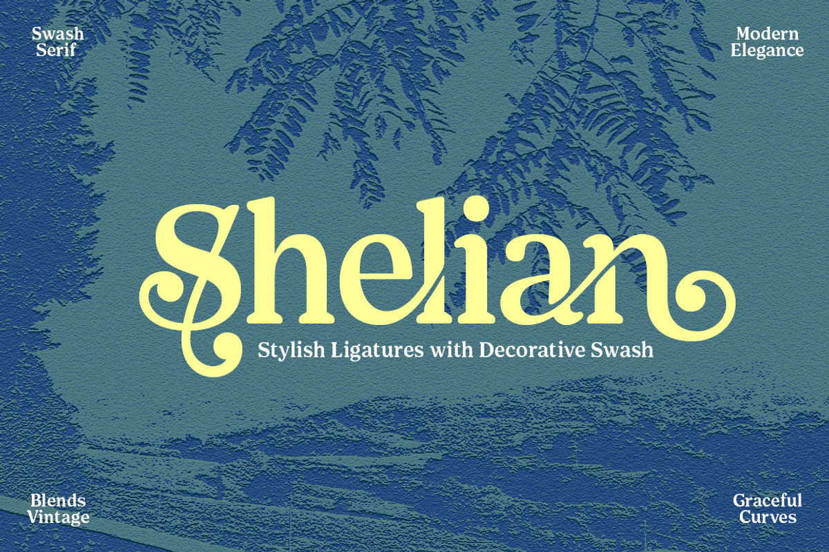 Shelian, a Serif Font by Seniors (Photo 1 of 15)
