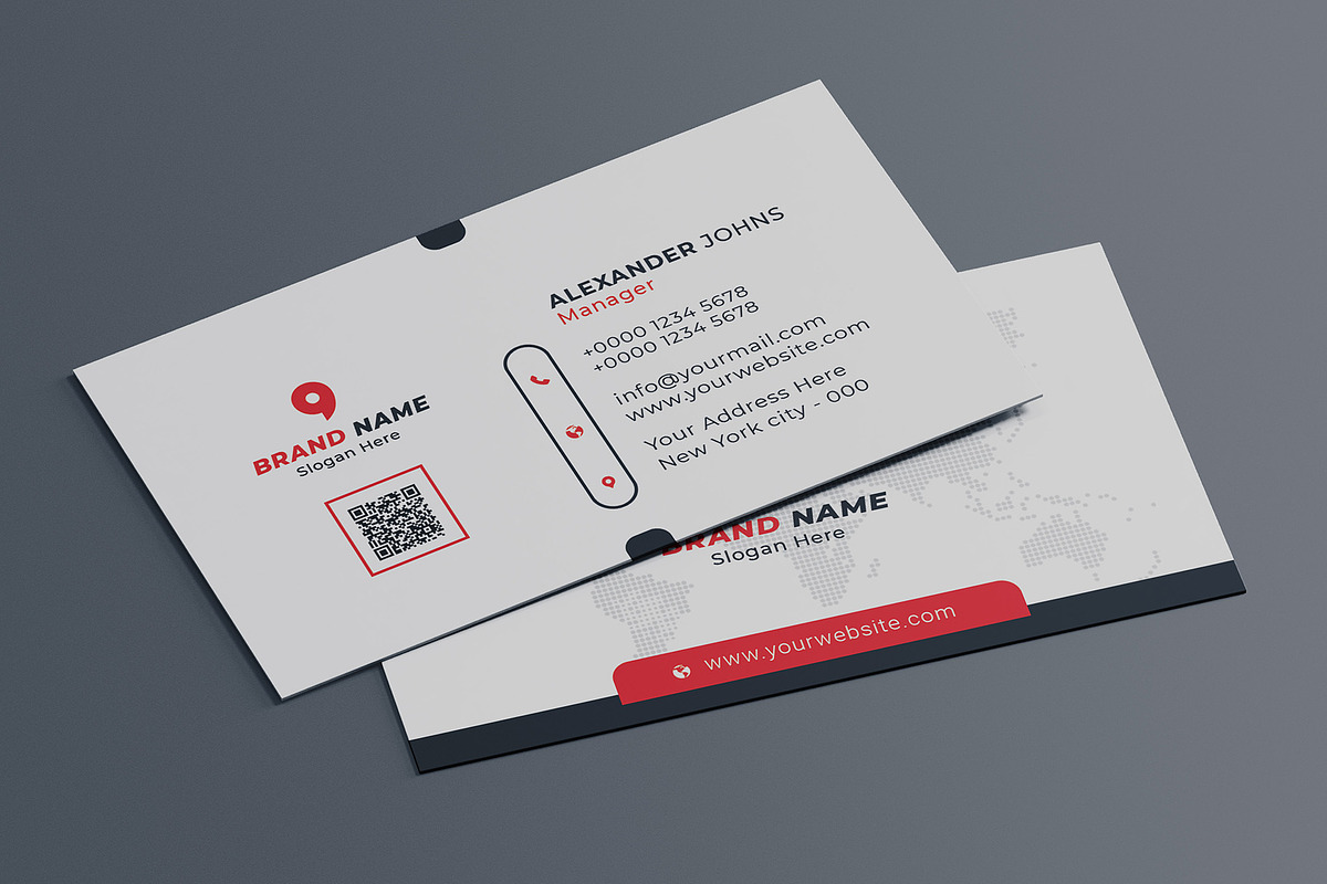 Corporate Business Card, a Business Card Template by Saman Osama (Photo 4 of 5)