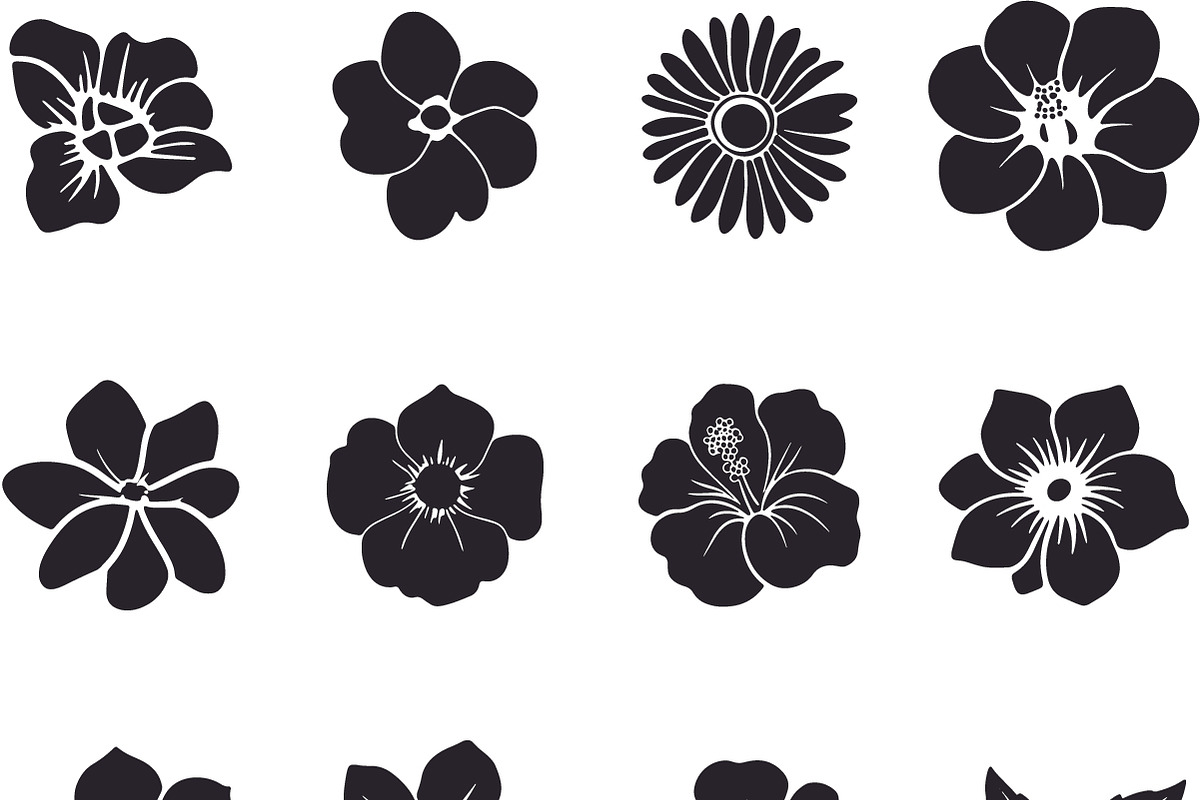 Gardening Flower And Leaves Silhouet, an Object Graphic by DesignBTF (Photo 2 of 8)