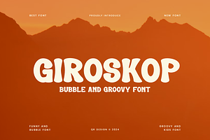 Giroskop - Bubble & Groovy Font