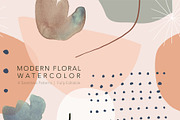 Modern Floral Watercolor Collection, a Pattern Graphic by The Collective Studio (Thumbnail 1 of 8)