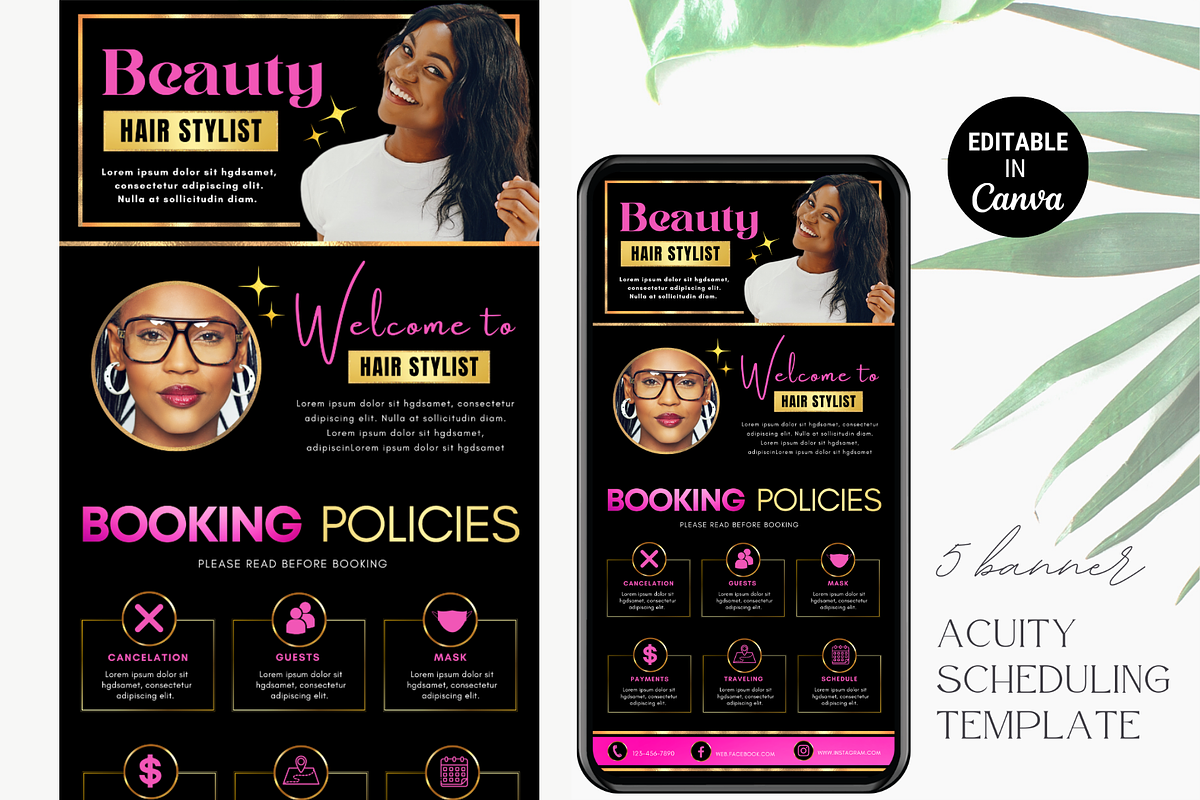 Acuity Scheduling Template Nail Tech, a Templates & Theme by TimCanvaTemplate (Photo 2 of 5)