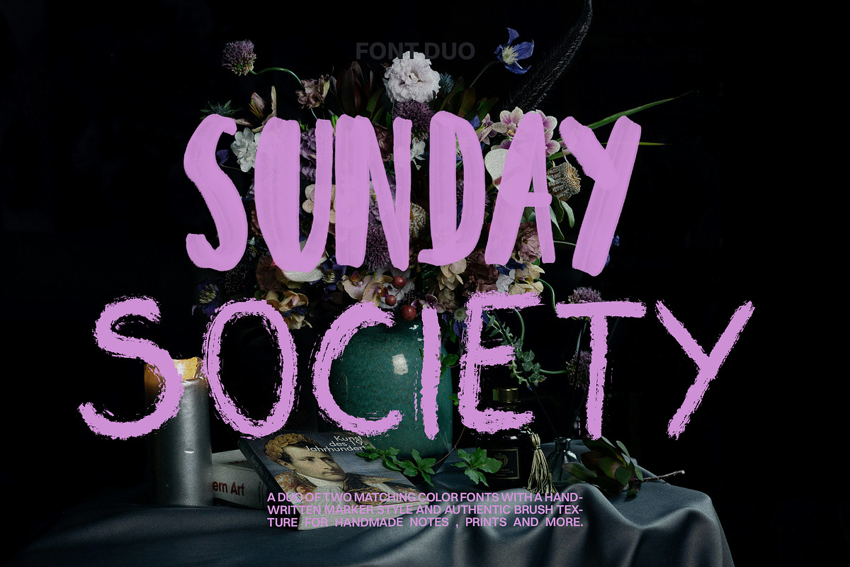 SVG Marker & Brush Font Duo, a Handwritten Font by Laras Wonderland (Photo 7 of 12)