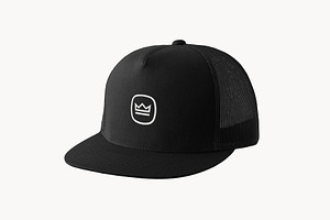 Black Cap Logo Design Mockup 2