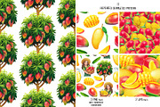 Watercolor Mango collection, a Food Illustration by Ekaterina Glazkova (Thumbnail 4 of 6)