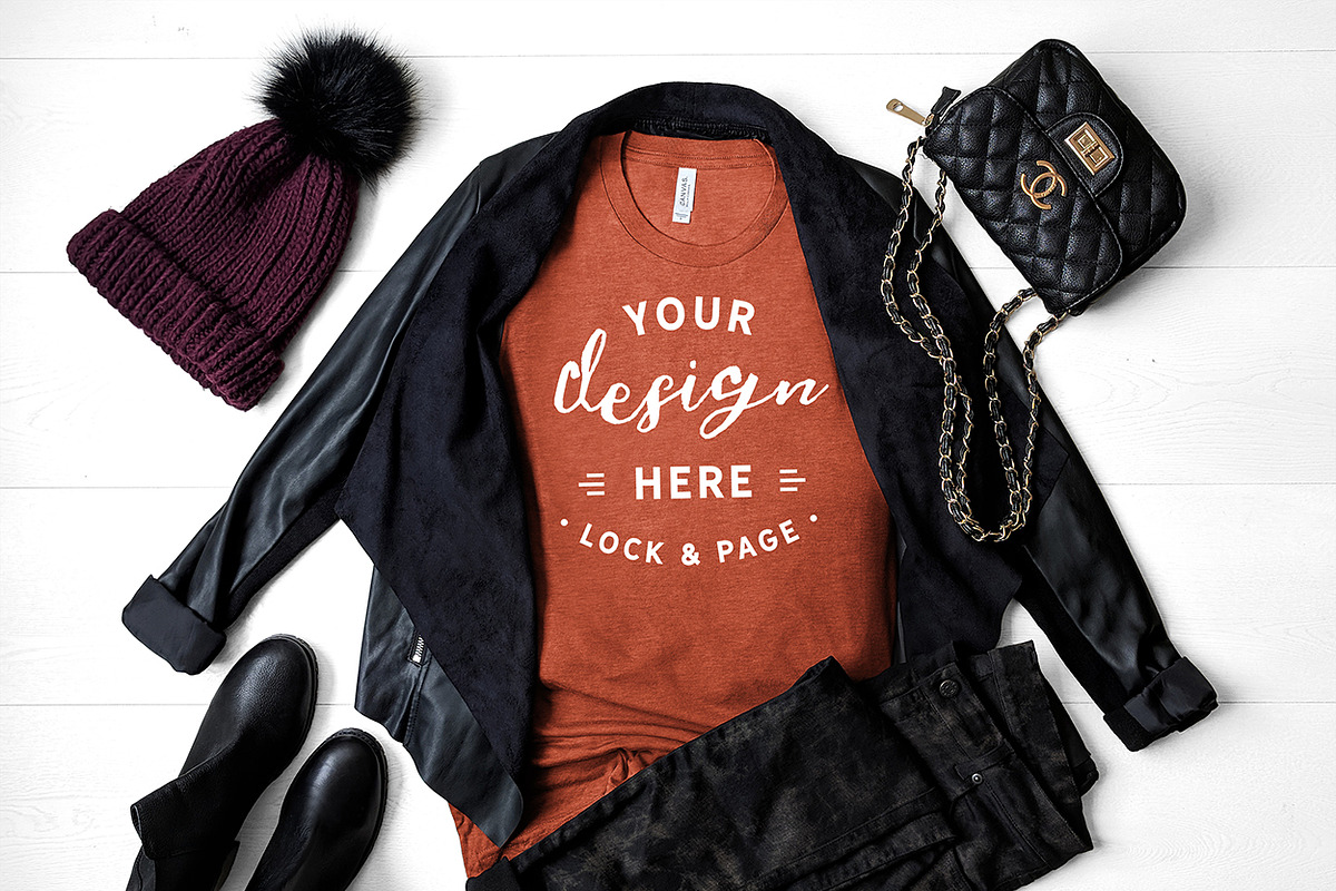 T-Shirt Mockup Bundle Bella Canvas, a Shirt Mockup by lock and page (Photo 10 of 71)