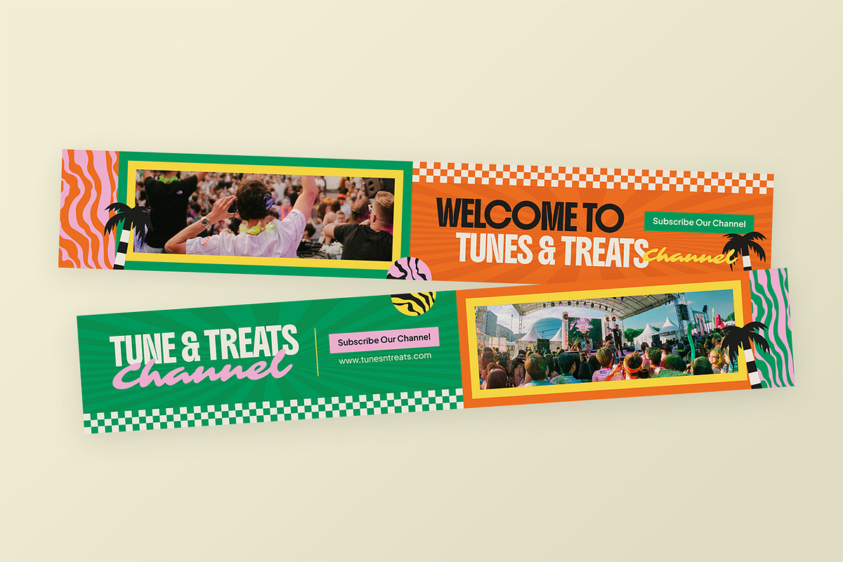 Tunes & Treats - Youtube Banner, a Social Media Template by StreaksideStd (Photo 2 of 3)