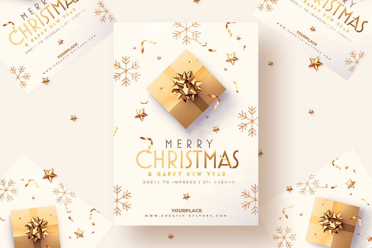 Christmas Invitation Template, a Templates & Theme by Rome B Creation (Photo 1 of 2)