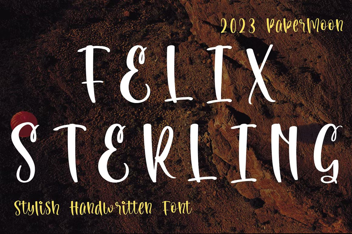 Felix Sterling: Stylish Handwritten, a Handwritten Font by GearShift (Photo 1 of 7)
