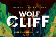Wolfcliff - Display Vintage Font, a Script Font by Artdorable (Thumbnail 1 of 10)