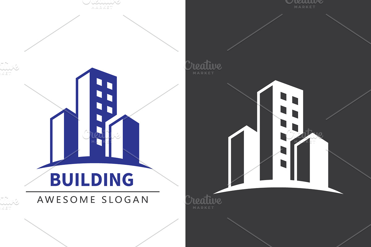 Tall building estate logo, a Branding & Logo Template by Toufiqul