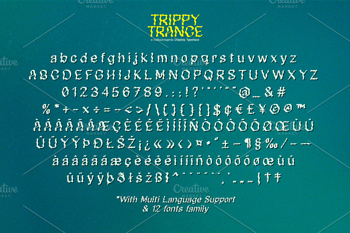 Trippy Trance, a Font by LTNG STUDIO (Photo 2 of 11)