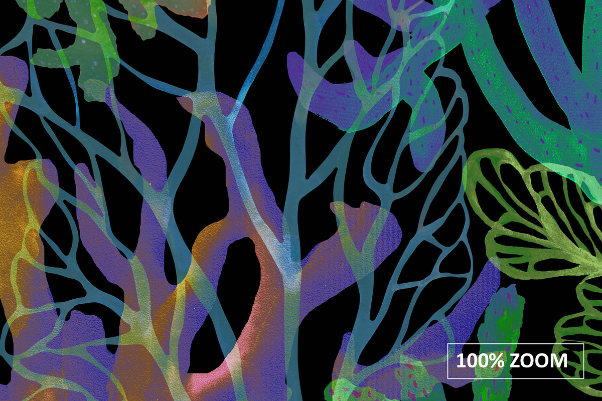 Algaia. Seamless patterns, a Pattern Graphic by emeraldthue (Photo 10 of 10)