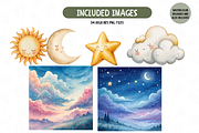 Watercolor Fantasy Baby Dragons Set, an Illustration by TatiMockup (Thumbnail 5 of 7)