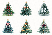 Coquette Christmas Tree Clipart, an Illustration by OK Design (Thumbnail 2 of 5)