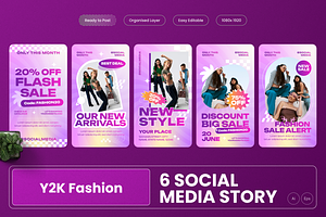 Y2K Fashion Instagram Story, a Social Media Template by MMPixelCraft