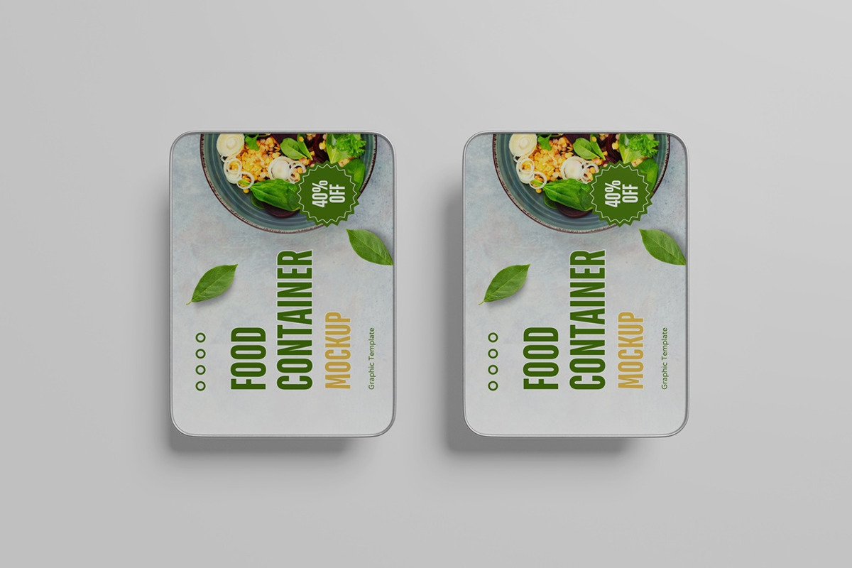 Aluminum Food Container Mockup, a Packaging Mockup by Pexelyou (Photo 5 of 10)