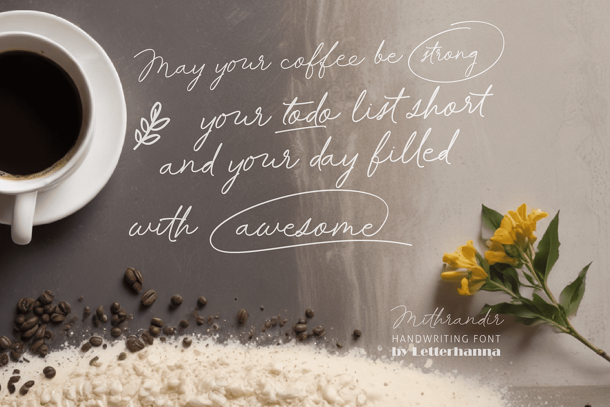 Mithrandir Font, a Handwritten Font by Letterhanna Studio (Photo 15 of 21)