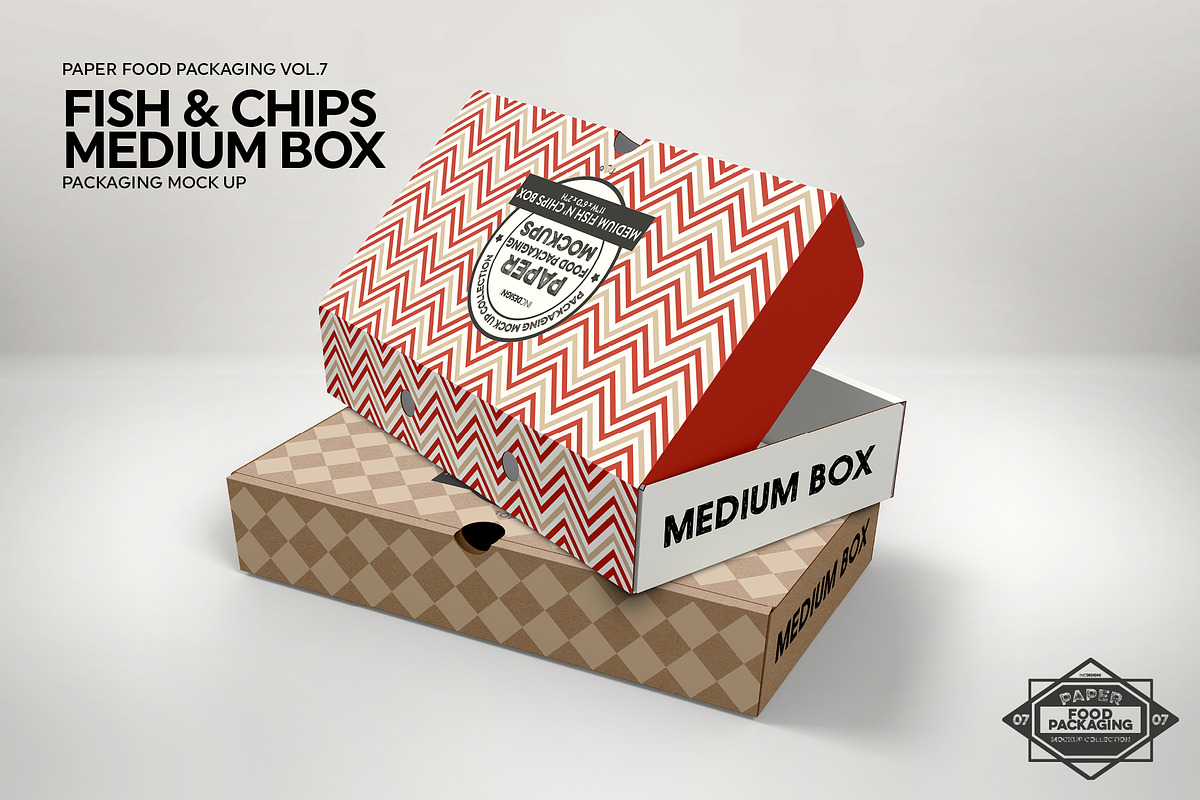 VOL.7 Food Box Packaging Mockups, a Cups & Container Mockup by INCDesign (Photo 4 of 21)