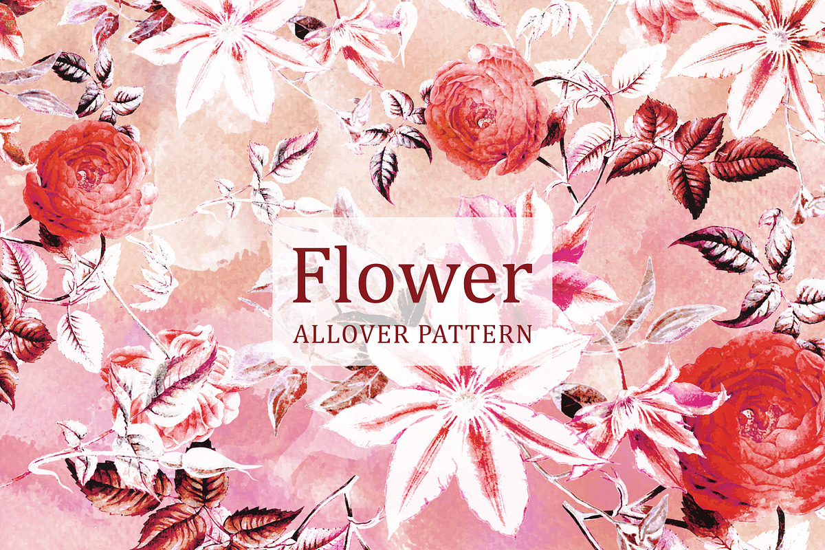 Flower Allover Pattern, a Pattern Graphic by Gullenda (Photo 1 of 6)