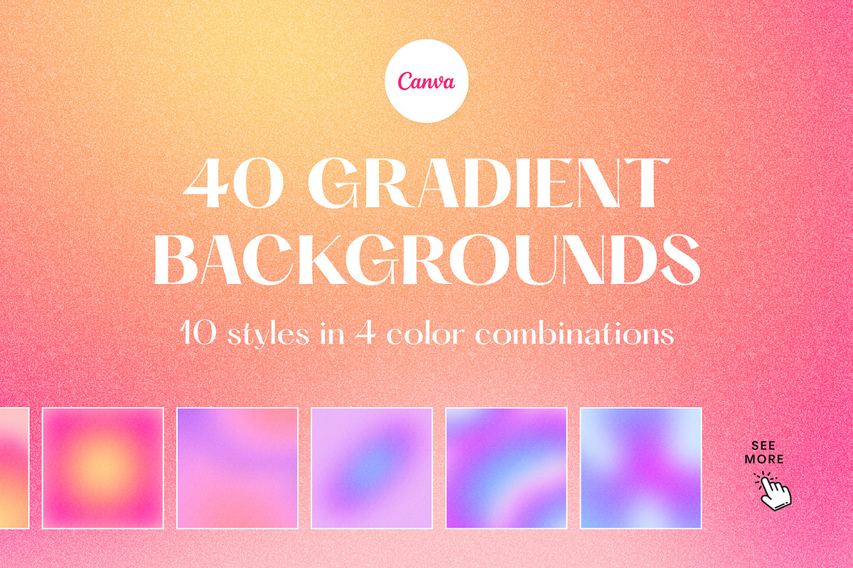 Gradient noise backgrounds, a Texture Graphic by Alice Store (Photo 1 of 7)