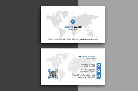Corporate Business Card Template, a Business Card Template by Saman Osama