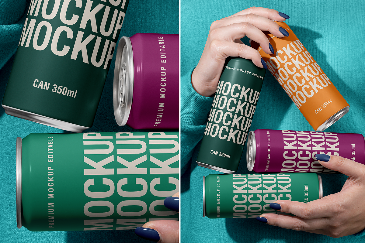 Slim Can - Hand Scene, a Packaging Mockup by TD Mockup (Photo 3 of 4)