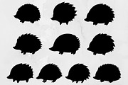Hedgehog Silhouette SVG, an Animal Illustration by newminddesign (Thumbnail 1 of 10)