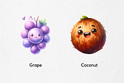 Bundle Kawaii Fruits Clipart PNG, a Food Illustration by jvxvxnism (Thumbnail 5 of 22)