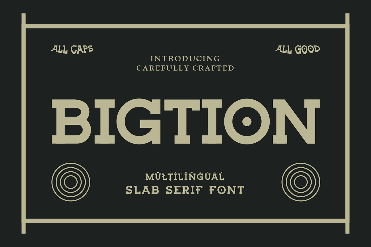 BIGTION, a Font by Blazing Sun Creative (Photo 1 of 8)