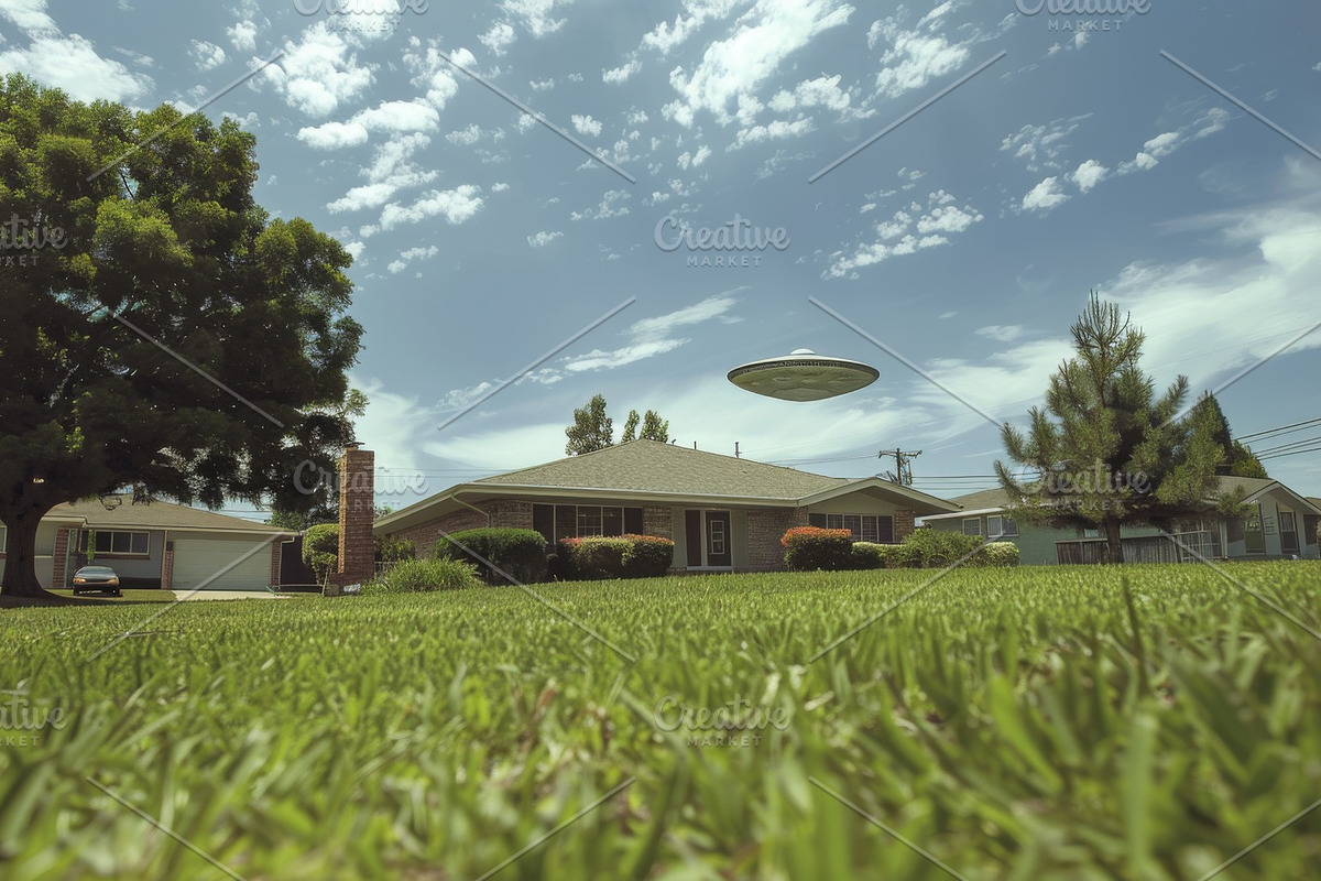 97 UFO objects flying in the sky, a Transportation Photo by Handmadefont (Photo 52 of 101)