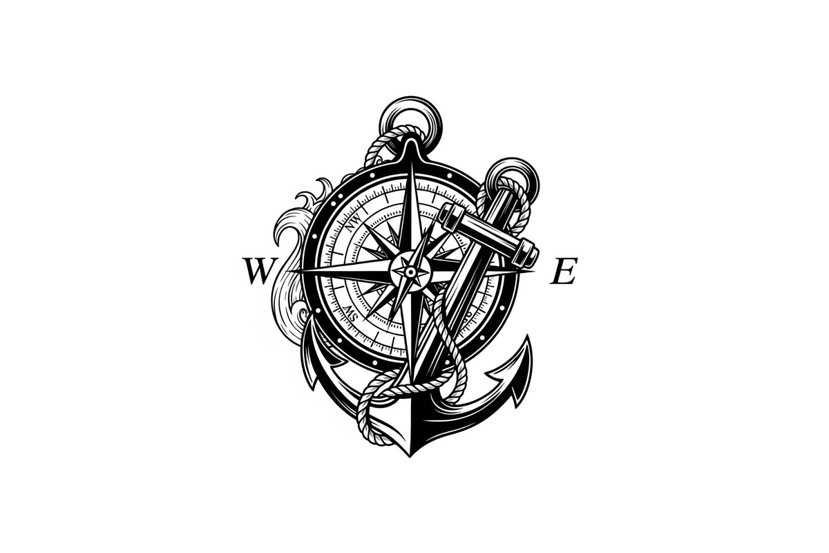 Nautical Anchor Compass Bundle, an Illustration by Creativeshirt (Photo 4 of 31)