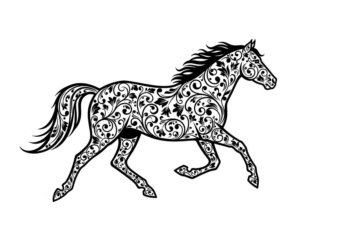 Running Horse Silhouette SVG Bundle, an Illustration by Creativeshirt (Photo 8 of 31)