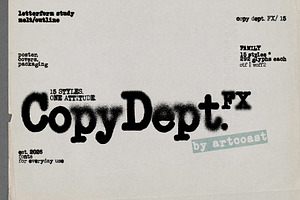 Copy Dept FX — Xerox Typeface Family, a Slab Serif Font by nadispasibenko