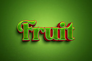 Melon Text Effect, a Layer Style Add-On by dokudokunomi (Thumbnail 2 of 4)