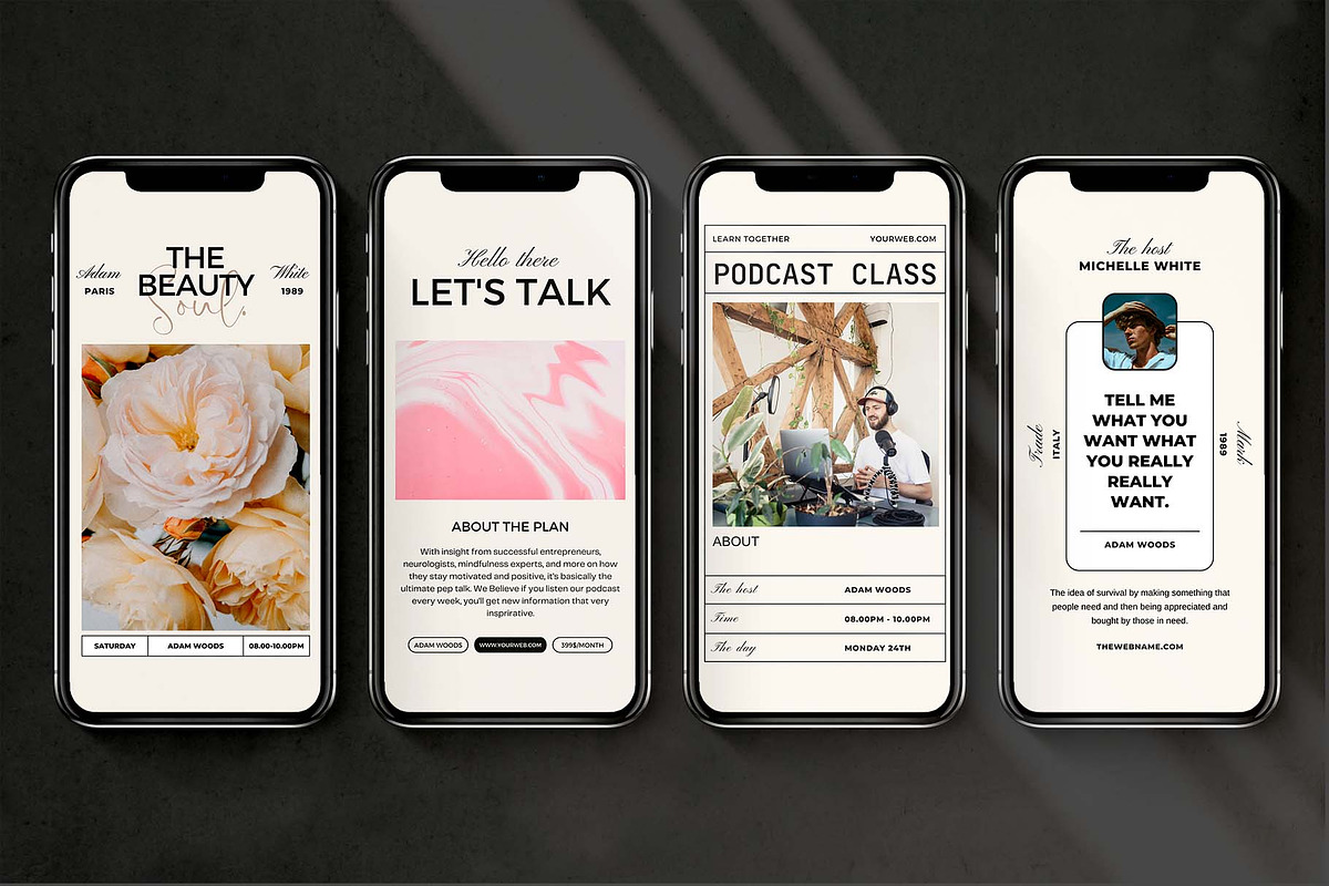 TARA TALK | Podcast Kit Stories, a Social Media Template by Analogi Studio (Photo 4 of 9)