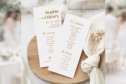 Minimal Wedding Program Canva bd006, a Card Template by TyphoonStudio (Thumbnail 3 of 10)