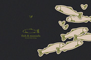 Fish & Mussels - Line Illustrations, an Animal Illustration by line & plane (Thumbnail 8 of 9)