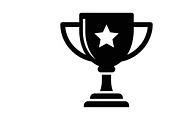 Bold winner trophy cup icon, an Illustration by Amazin_art (Thumbnail 3 of 29)