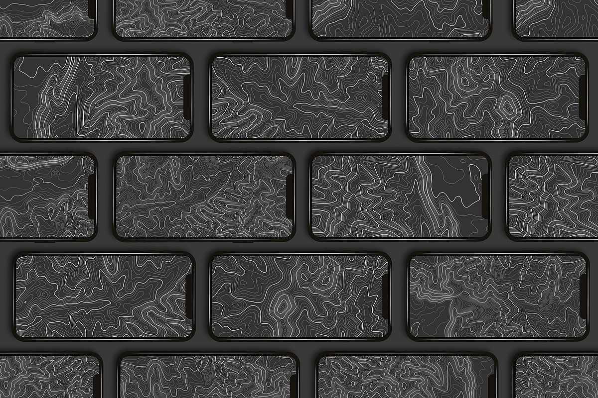 Topographic Maps Vector Bundle, a Texture Illustration by RDShop (Photo 5 of 13)