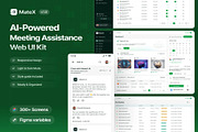 MateX - AI Meeting Assistants UI Kit, an UI Kit Template by Lumina_ui_ux202 (Thumbnail 1 of 7)