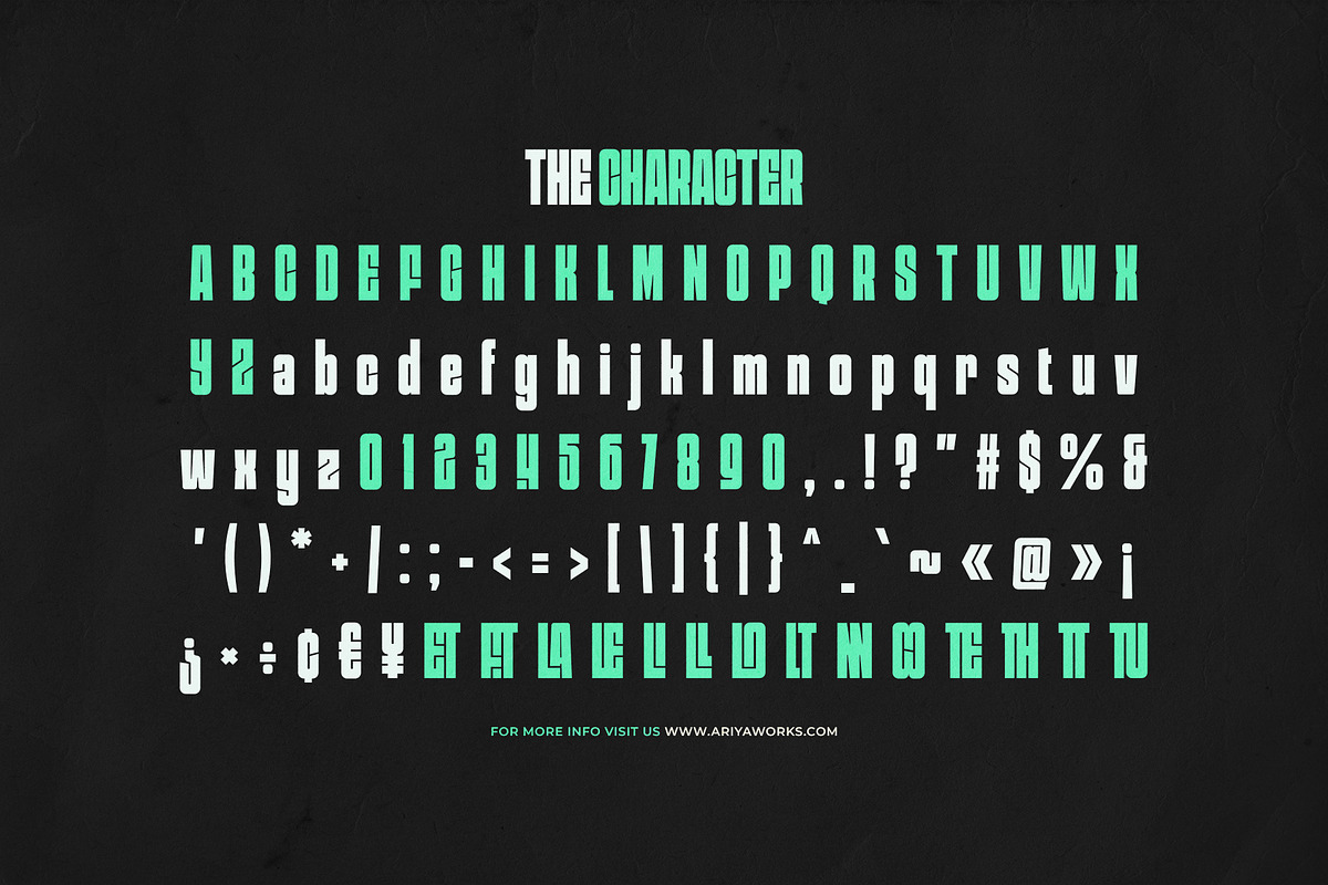 Badrock | Condensed Display Font, a Sans Serif Font by Ariya Works (Photo 2 of 9)