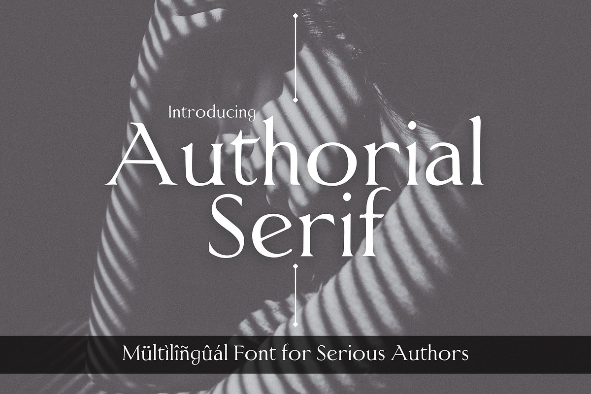 Authorial Serif Multilingual Font, a Serif Font by LunaCco Design (Photo 1 of 6)