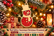 Snowman Christmas Ornament Laser Cut, an Object Graphic by DreamCafeArt (Thumbnail 1 of 3)