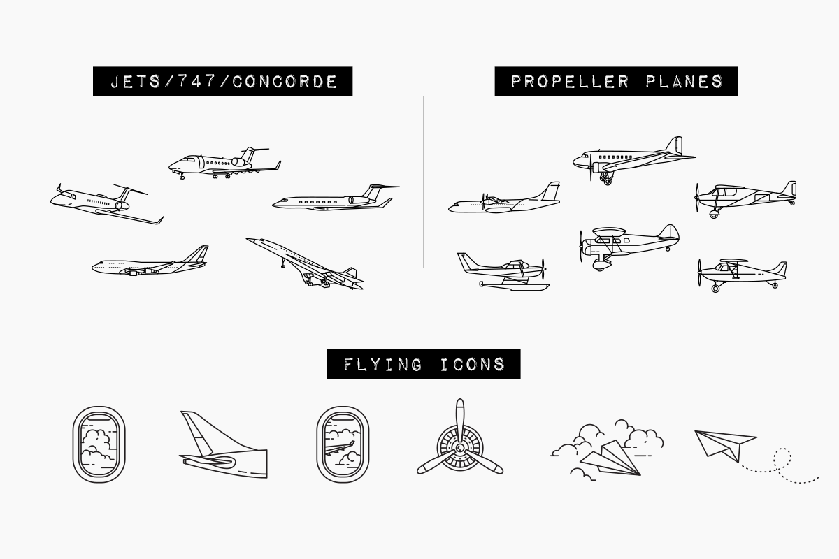 281 Travel Icons Set - Bundle, an Outline Icon by Hatch Design Workshop (Photo 13 of 19)