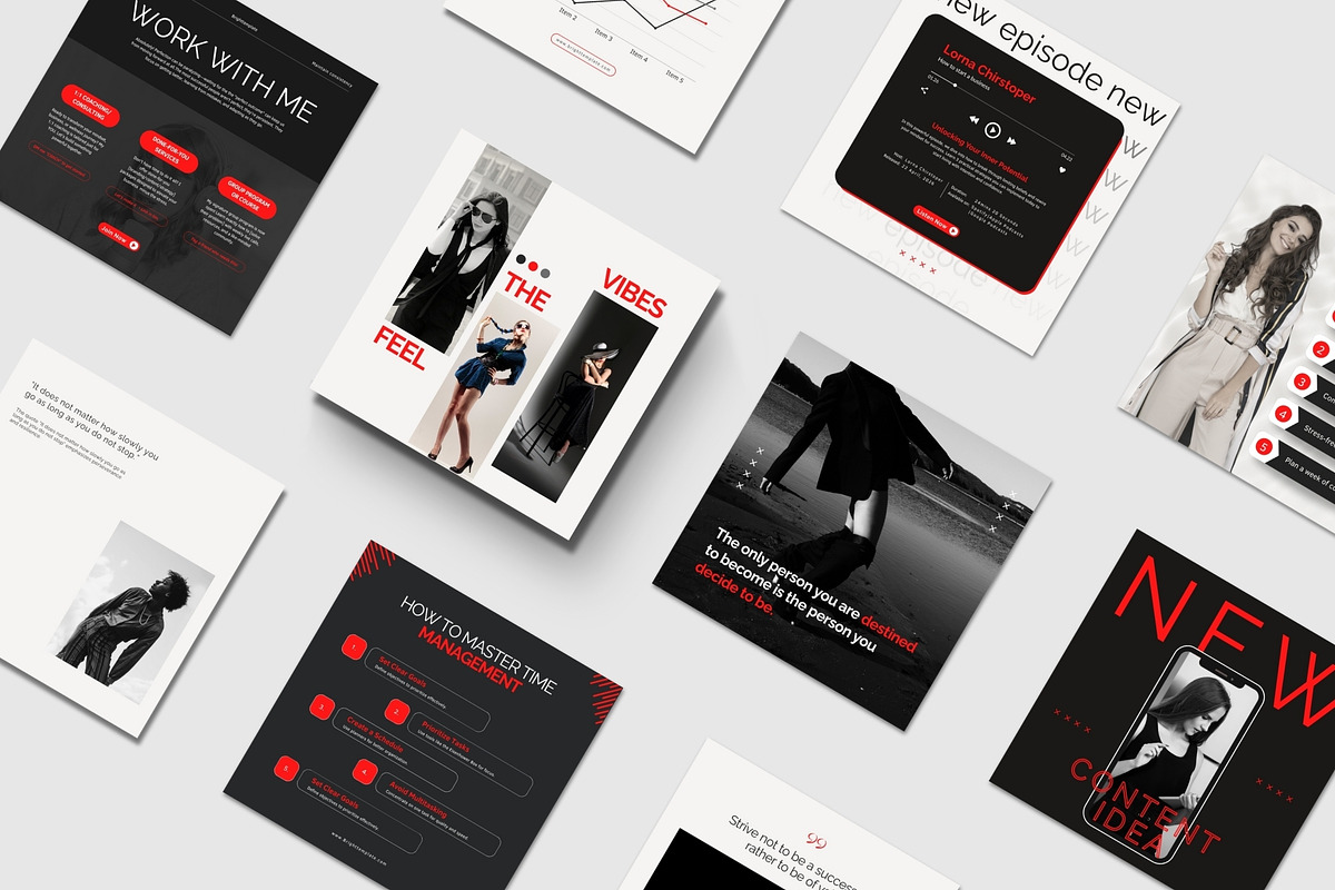 Instagram Templates for Entrepreneur, a Social Media Template by TheBrightGrap (Photo 5 of 18)