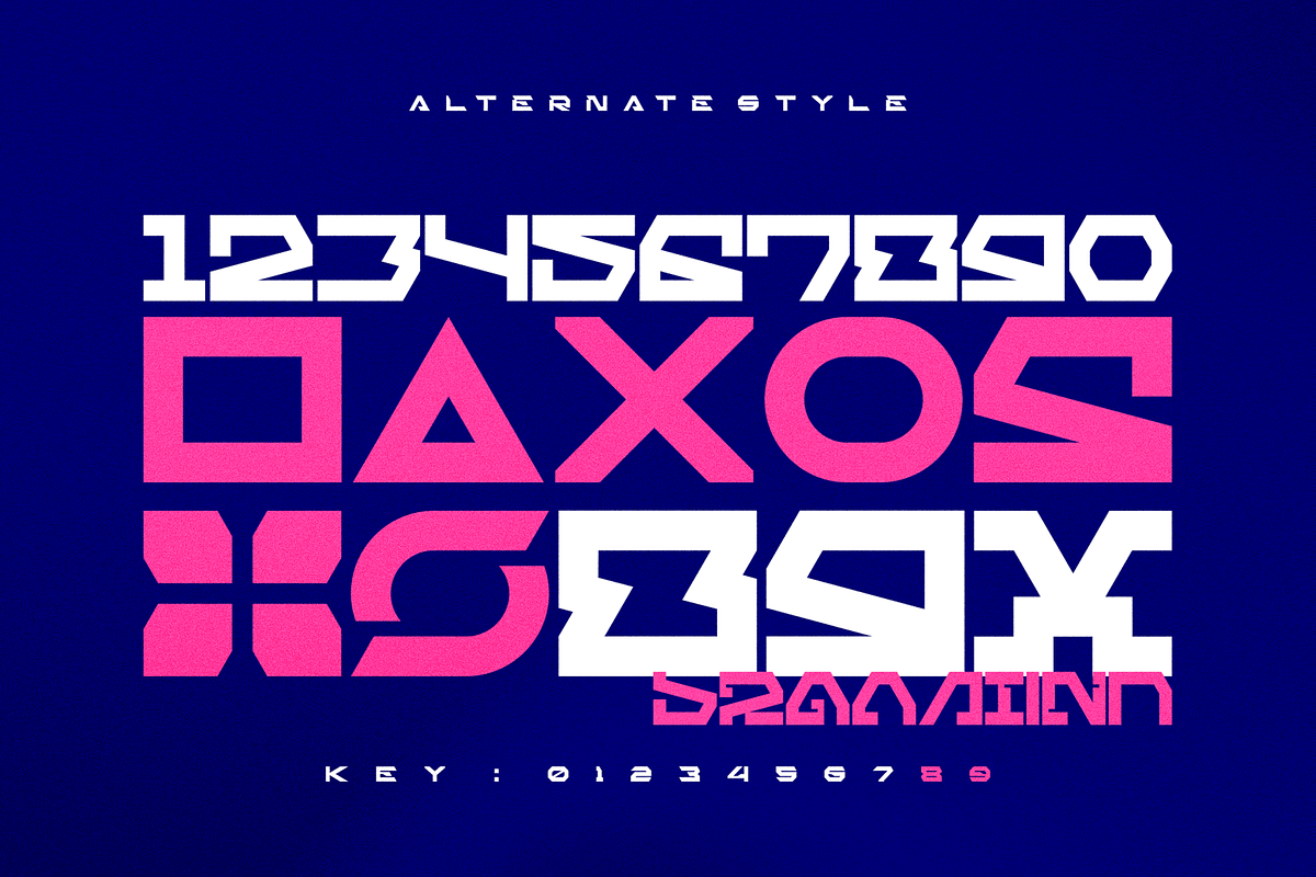 Robot Brain – Display Techno Font, a Symbol Font by figuree studio (Photo 6 of 10)