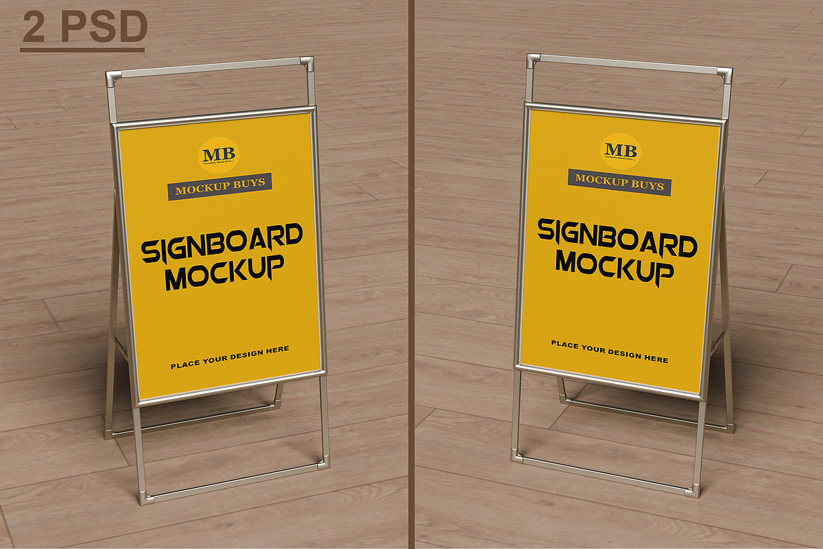 Signboard Mockup, an Advertising Mockup by mockupbuys (Photo 1 of 5)