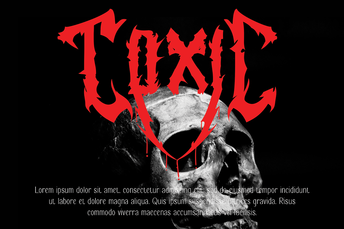 Gresick Death metal, a Blackletter Font by Hello Good Studio (Photo 7 of 8)