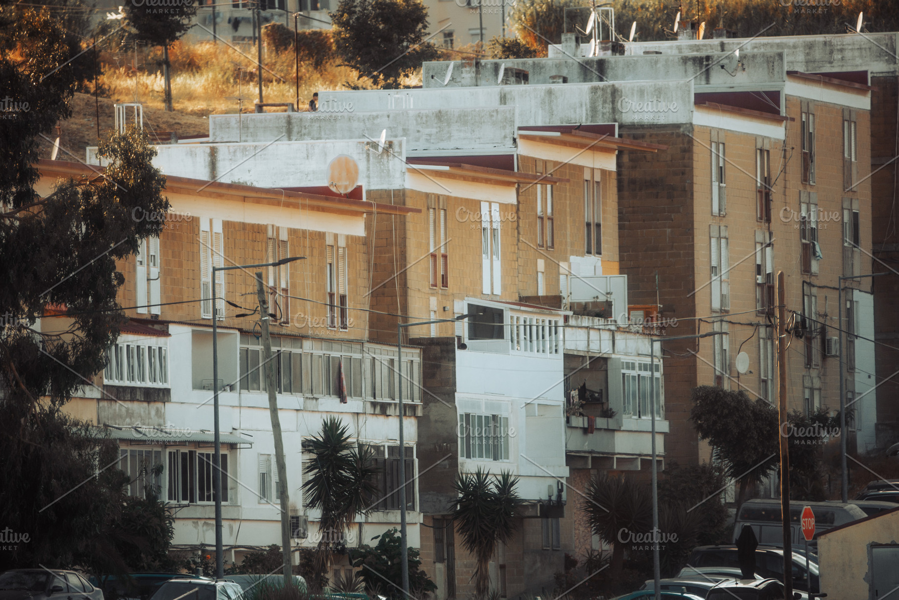 Telephoto Urban Housing Row, an Architecture Photo by SkyNext